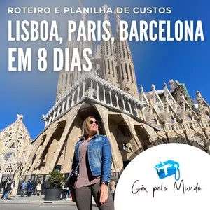 Imagem principal do produto Roteiro Europa em 8 dias: Lisboa + Paris + Barcelona