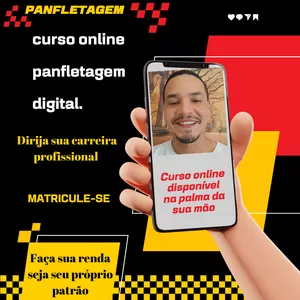Curso de panfletagem digital usando somente celular