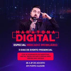 Imagem de capa para o Evento presencial Maratona Digital - Especial Mercado Imobiliário