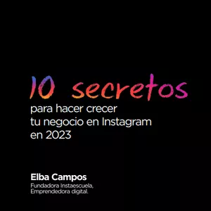 Imagen de portada para Ebook 10 secretos para hacer crecer tu negocio en Insta