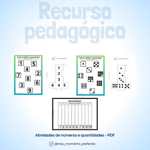 Imagem de capa para o Ebook Atividades: Números e Quantidades