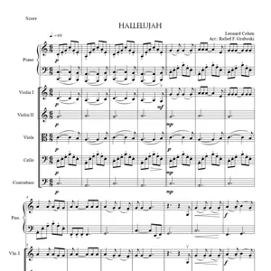 Imagem de capa para o Curso online Arranjo da música "Hallelujah" de Leonard Cohen para Cordas e Piano