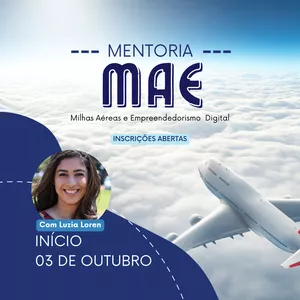Imagem de capa para o Curso online Mentoria MAE ( milhas aereas e empreendedorismo digital )