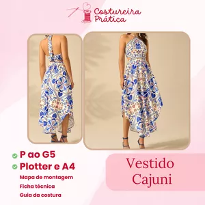 Imagem de capa para o Ebook Vestido Cajuni Cava Americana