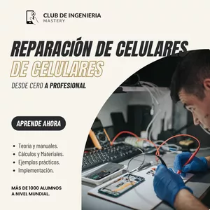 Imagen de portada para Curso online 📱Reparación y diagnostico de Celulares Android y Iphone + 9 Beneficios