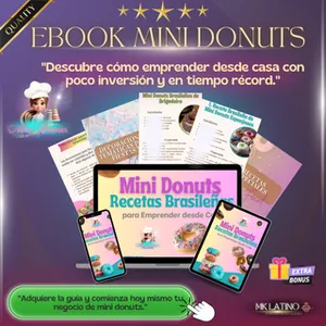 Imagen de portada para Curso online "Recetas Brasileñas para Mini Donuts: Emprende desde Casa con Éxito"