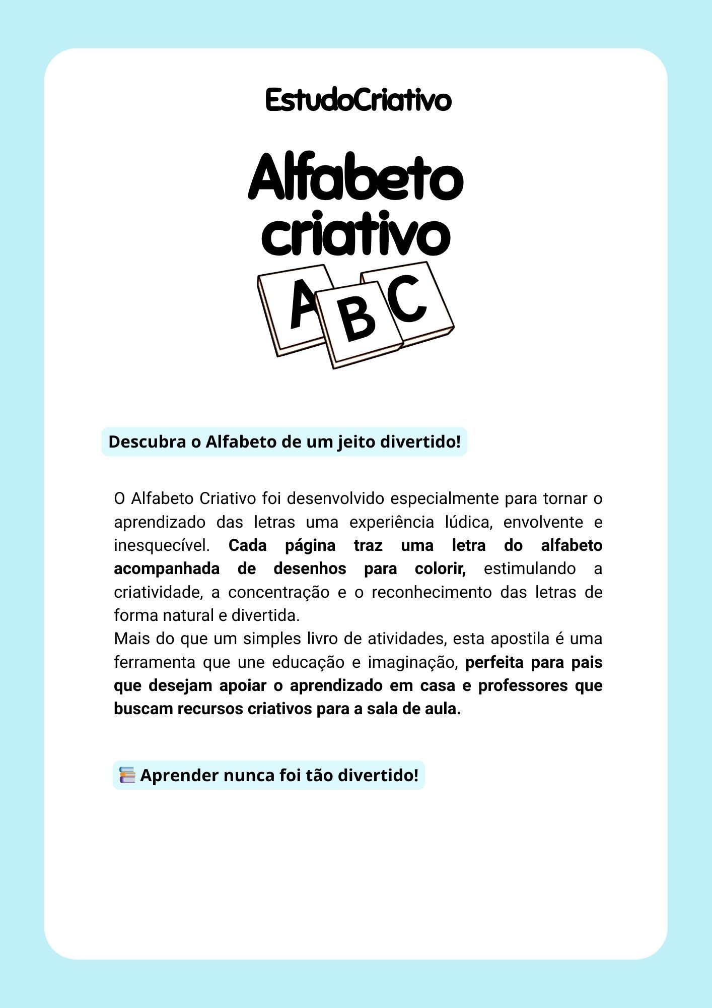 EstudoCriativo – Alfabeto para Colorir e Aprender — imagem 2