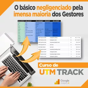 Imagem de capa para o Curso online UTM Track no GA4