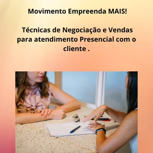 Imagem de capa para o Curso online EMPREENDA PO - TÉCNICAS DE VENDAS 