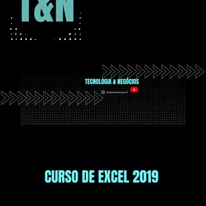 Imagem de capa para o Ebook Curso de Excel 2019 Básico