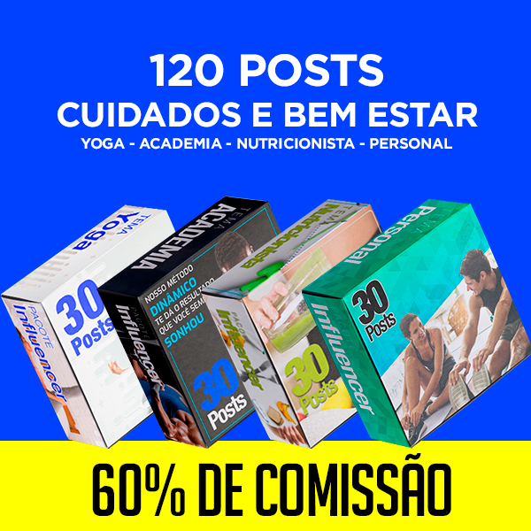 PACOTE 120 POSTS DE CUIDADO E BEM ESTAR 02 - CMZ por AGENCIA CAMAZO