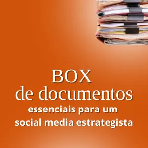 Imagem de capa para o Curso online Box de documentos essenciais para um Social Media Estrategista