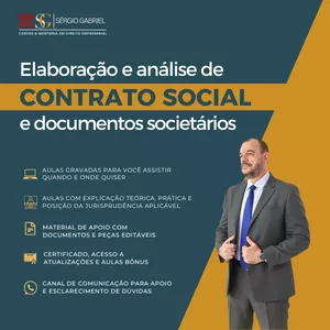 Imagem do curso Elaboração e análise do Contrato Social e documentos societários