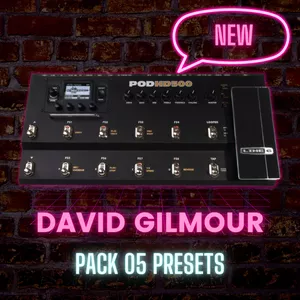 Imagem principal do produto David Gilmour Pack Presets - Pod Hd 500 - Pink Floyd