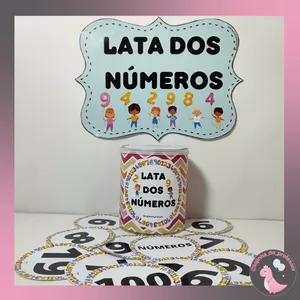 Imagem de capa para o Ebook LATA DOS NÚMEROS - 0 A 100-MATEMÁTICA