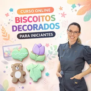 Imagem de capa para o Curso online Biscoitos Decorados - Direto ao Ponto! 