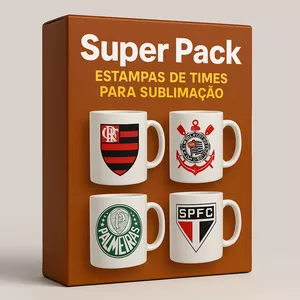 Imagem de capa para o Curso online 🔸 Super Pack – Estampas de Times para Sublimação