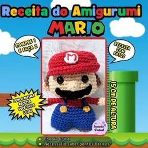 Imagem de capa para o Ebook Receita dos Amigurumis Mario Bross e Luigi - 2 Receitas Pelo Preço de 1 - Ebook em PDF 