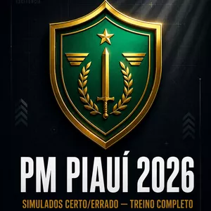 Imagem do curso Treino PM Piauí 2026 — Simulados Certo/Errado
