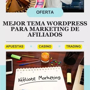 Imagen de portada para Curso online Mejor tema WordPress para Marketing de Afiliados