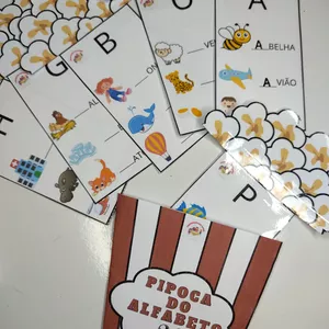 Imagem de capa para o Ebook Pipoca do Alfabeto 