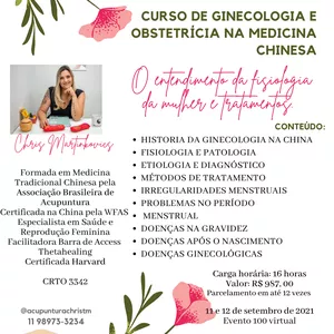 Imagem de capa para o Curso online Curso de Ginecologia e Obstetrícia na Medicina Chinesa