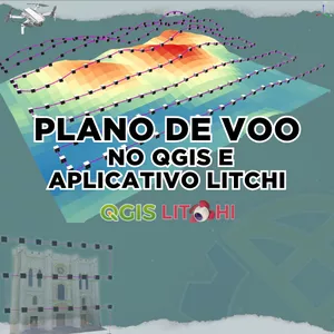 Imagem de capa para o Curso online Plano de Voo no QGIS e aplicativo Litchi.