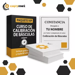 Imagen de portada para Curso online Paquete VIP - Calibración de Básculas