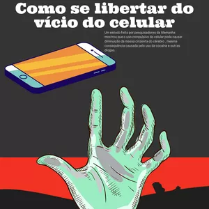 Imagem de capa para o Ebook Como se libertar do vício do celular 