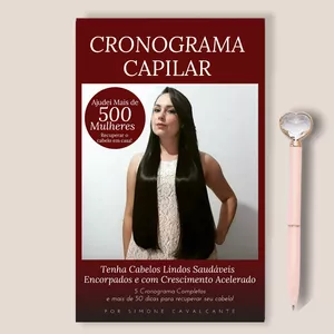Imagem de capa para o Ebook Cronograma Capilar - Recuperação de Cabelos Danificados e Crescimento Acelerado!