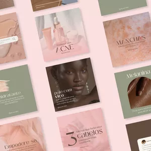 Imagem de capa para o Ebook Pack Dermatologia/Estética Canva Editável | Templates Instagram