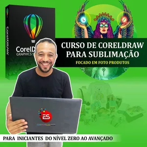 Imagem de capa para o Curso online Curso de CorelDraw para Sublimação