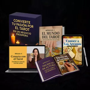 Imagen de portada para Curso online Convierte tu Pasión por el Tarot en un Negocio Próspero