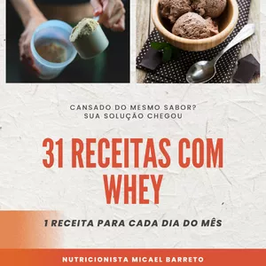 Imagem de capa para o Ebook 31 receitas com Whey