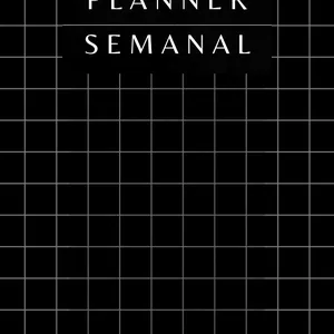 Imagem de capa para o Ebook Planner Preto e Branco não datado