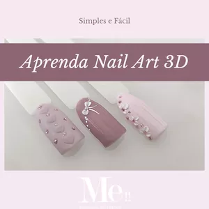 Imagem principal do produto Aprenda Nail Art 3D simplificada