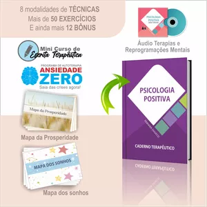 Imagem do curso Psicologia Positiva - Caderno Terapêutico