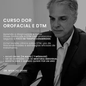 Imagem de capa para o Curso online Dor Orofacial e DTM - Protocolo Diagnóstico e Estratégias de Tratamento Ed II