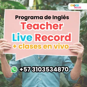 Cover image for Online course Programa Completo de Choco Inglés + 1 clases en Vivo Semanal + Teacher Live Record (1 Día a la Semana) 🎥📚✨