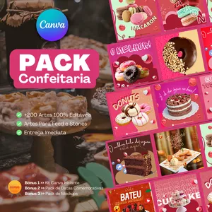 Curso Pack Canva Para Confeitarias
