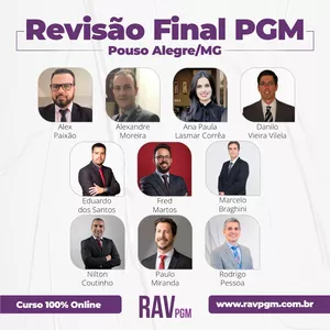 Imagem de capa para o Curso online REVISÃO FINAL - PGM POUSO ALEGRE/MG