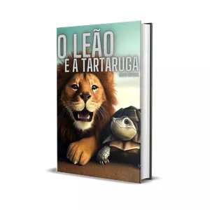 Imagem de capa para o Ebook O leão e a Tartaruga 
