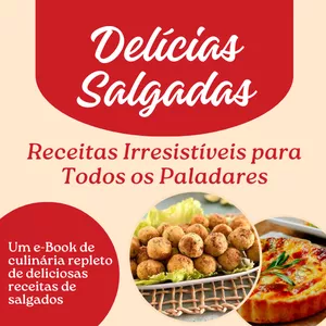 Imagem de capa para o Ebook Receitas Salgados para Todas as Ocasiões