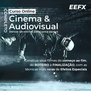 Imagem de capa para o Curso online Curso de Cinema e Audiovisual com Ênfase em Efeitos Visuais e Especiais Alto Impacto