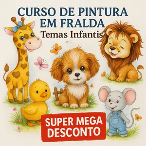 Imagem de capa para o Curso online Pintura de Tema Infantil - Jusan Porto
