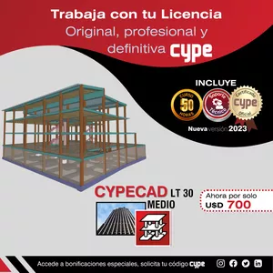 Imagen de portada para Curso online Programa CYPECAD LT30 Medio