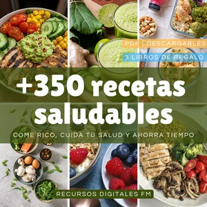 Imagen de portada para Ebook +350 RECETAS SALUDABLES