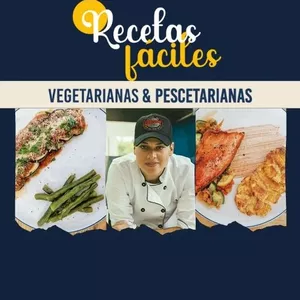 Imagen de portada para Ebook Recetas fáciles (vegetarianas y pescetarianas)