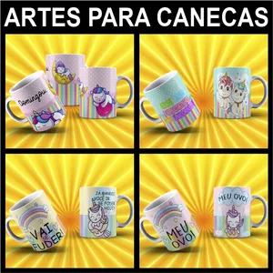Imagem de capa para o Curso online ARTES PARA CANECAS UNICÓRNIO MALCRIADO
