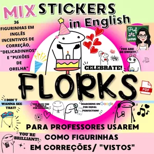 Cover image for Ebook FIGURINHAS FLORKS EM INGLÊS INCENTIVOS ESCOLARES